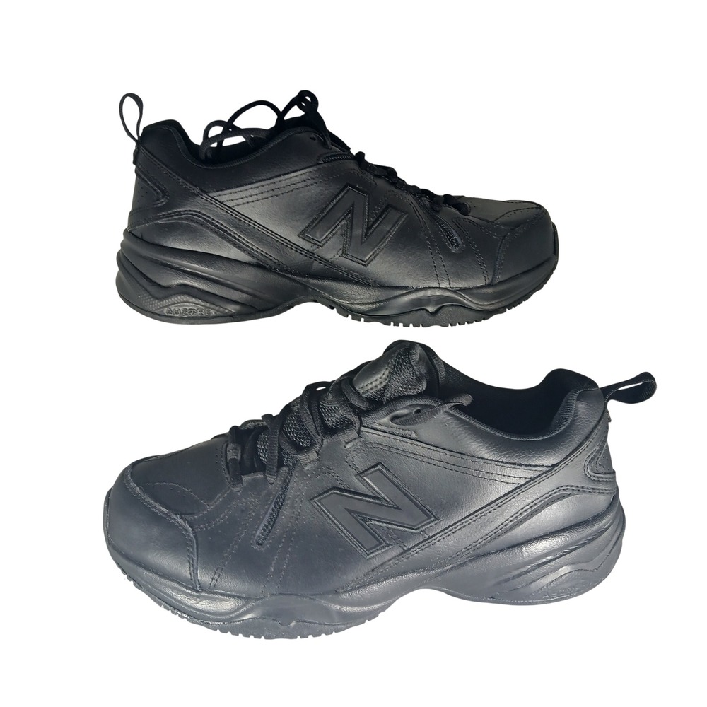 New Balance 608v4 Training Shoes 10.5 Black Leather Chunky Dad Sneakers WX608V4B